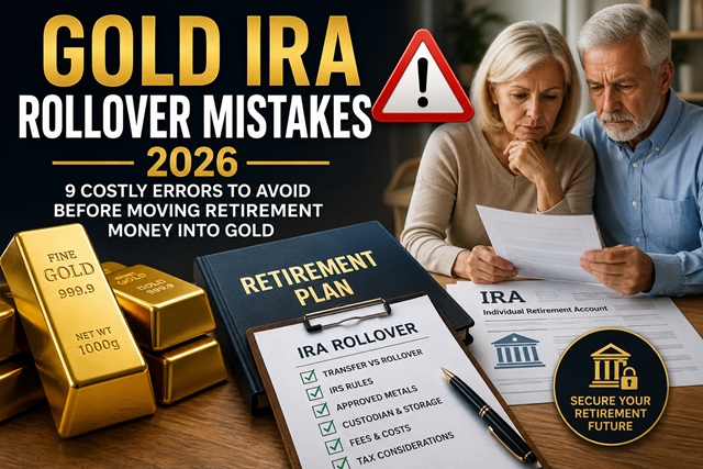 Gold IRA rollover mistakes 2026 retirement planning checklist